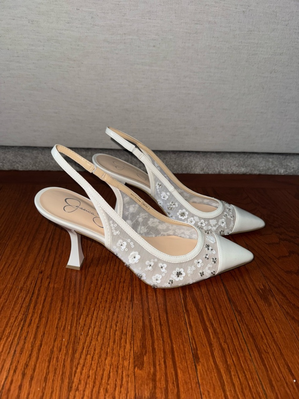 Jessica Simpson Floral Slingback Heels